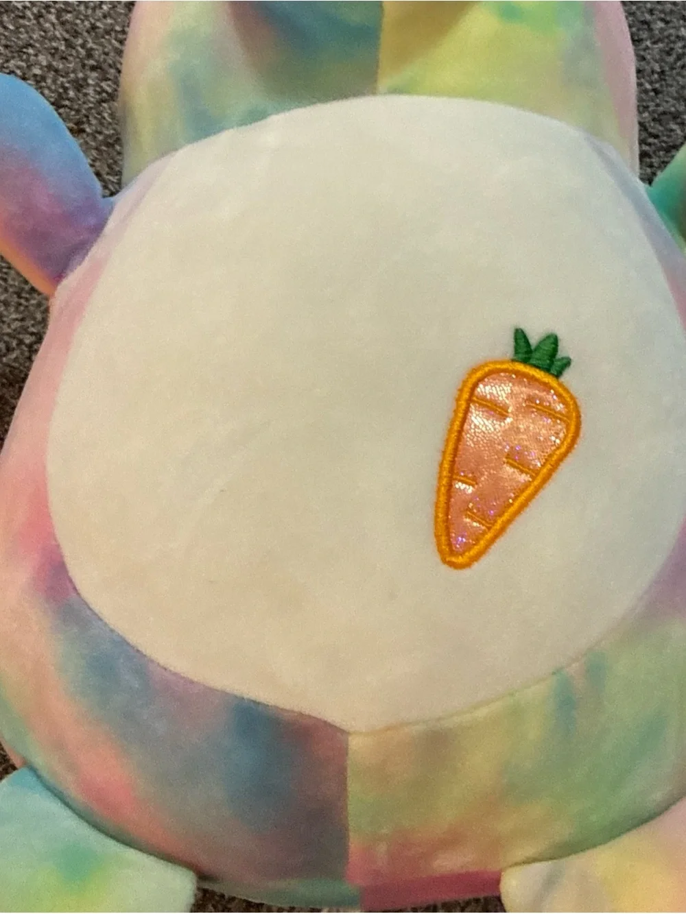 Squishmallow Hug Mees Talia Bunny Rabbit Plush 14-16 Inch Tie Dye